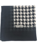 Tie Ur Knot Black/White Classic Houndstooth Luxe Square