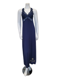 Fleur't Twilight Lace T-Back Modal Long Gown myselflingerie.com