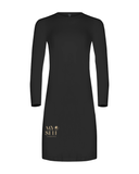 Gemsli FK340 41" Black Long Sleeve Seamless Shell Dress myselflingerie.com