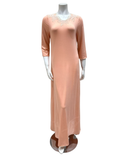 4108mod Apricot Lace Pull On Modal Nightgown