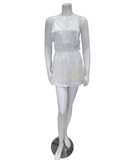 3644 Waisted Lace Ivory Chemise