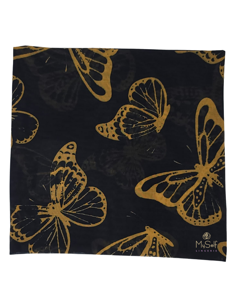 Tie Ur Knot Butterfly Print Square myselflingerie.com