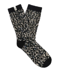 UGG UAS0011W Black/Grey Cozy Chenille Socks myselflingerie.com