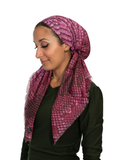 Tie Ur Knot Berry Snakeskin Print Square
