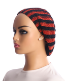 LCOL2TNVLVSNB 2 Tone Velvet Black/Rust Lined Chenille