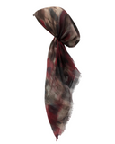 Revaz Burgundy Airbrush Tie Dye Pre-Tied Bandanna