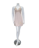 Fleur't 6022 Champagne/Gold Lace Back Modal Chemise MYSELFLINGERIE.COM