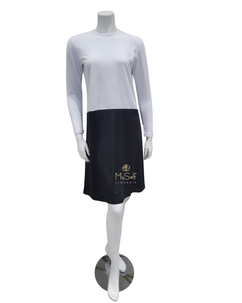 Gemsli FK335 39" Organic Cotton Long Sleeve Shell Slip MYSELFLINGERIE.COM