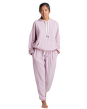 D000915 Pink Genesis Modal Hooded Pajamas Set