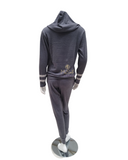 Flora Nikrooz Q81242 Dark Gray Alison Hacci Knit PJ's Set myselflingerie.com
