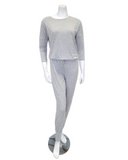 OZ214 Heather Grey Classic Modal Pajamas Set