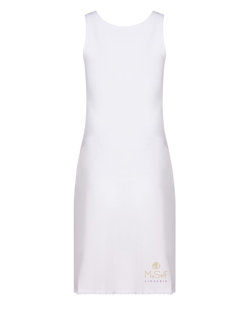 Gemsli FK30843" Cotton Top Nylon Bottom Full Slip myselflingerie.com