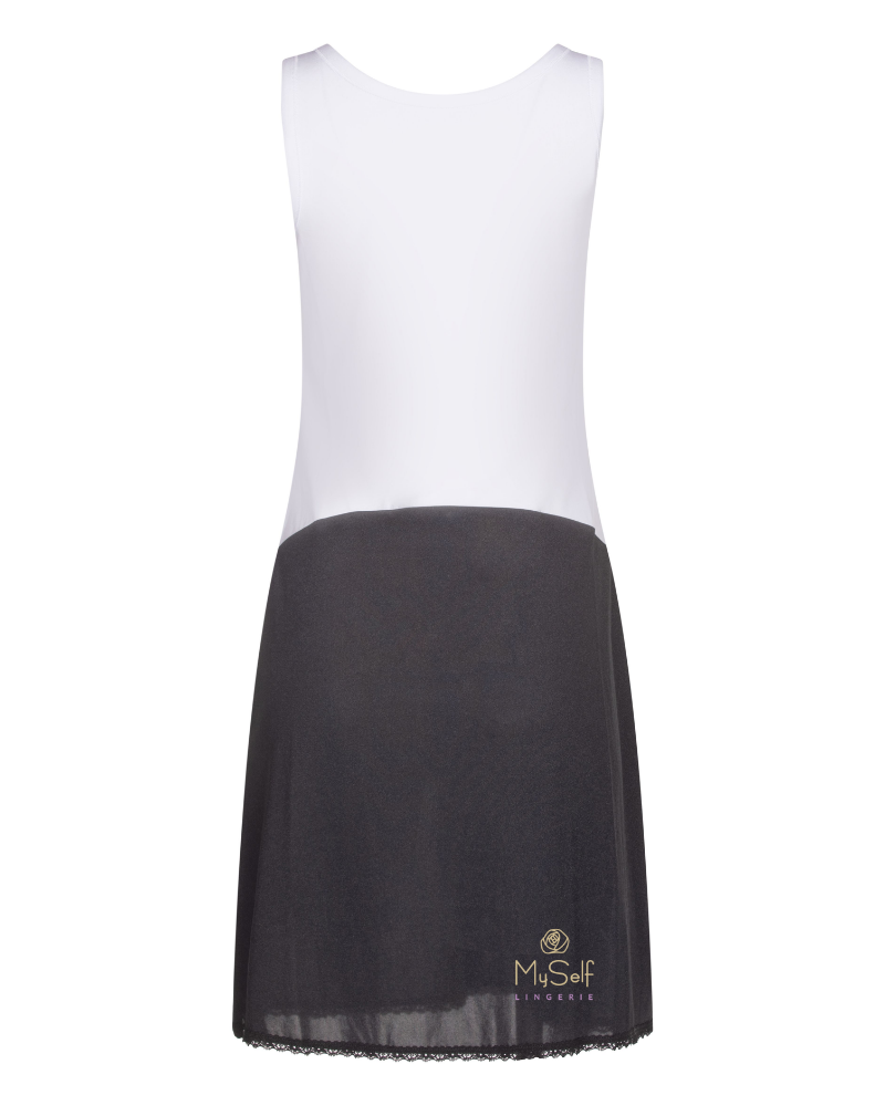 Gemsli FK30843" Cotton Top Nylon Bottom Full Slip myselflingerie.com