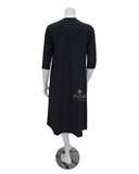 Flamingo WSD-BK Summer Black Swing Swim Dress Regular Length myselflingerie.com