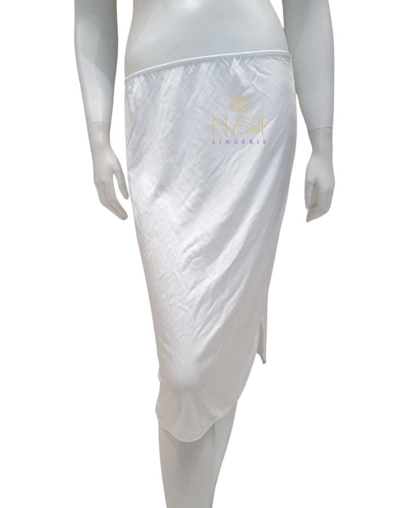 Nina Von C 22 272 111 20" White A Line Half Slip with Slit myselflingerie.com
