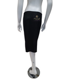 Nina Von C 22 270 111  24" Black A Line Half Slip with Slit myselflingerie.com