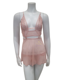 Mapale 7375 Rose Convertible Babydoll with Matching Thong myselflingerie.com