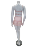 Mapale 7375 Rose Convertible Babydoll with Matching Thong myselflingerie.com