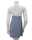 Samantha Chang 2216-8016-IW White Lace Iceberg Modal Chemise & Robe Set myselflingerie.com