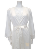 Rya Collection 573 + 574 Ivory Rosey Chiffon Gown & Robe Set myselflingerie.com