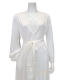 Rya Collection 573 + 574 Ivory Rosey Chiffon Gown & Robe Set myselflingerie.com