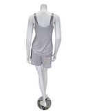 Fleur't 6134 Heather Grey Lounge Modal Cami Pajamas Set myselflingerie.com