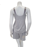 Fleur't 6134 Heather Grey Lounge Modal Cami Pajamas Set myselflingerie.com