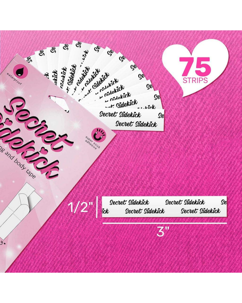 Secret Sidekick Clothing & Body Tape 75 Strips myselflingerie.com