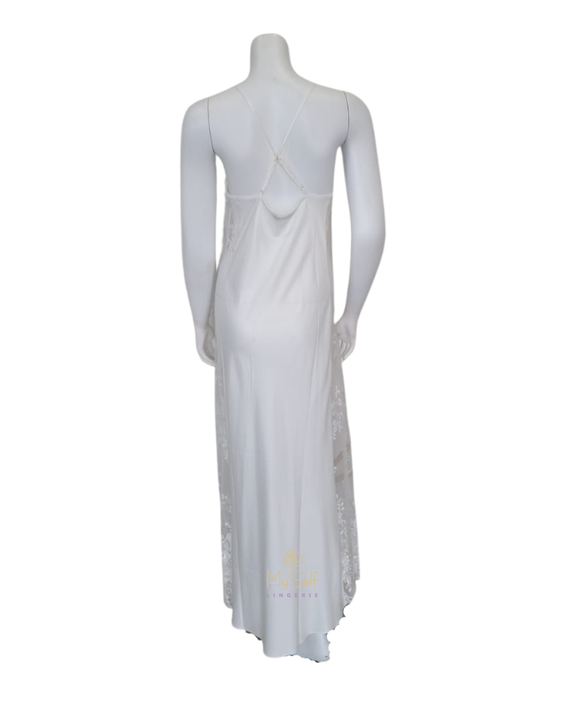Rya Collection 219 Darling Lace Panel Gown myselflingerie.com