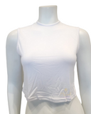 SLM2641 Bright White Modal Crop Shell Pull On