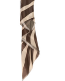 Tie Ur Knot Coffee Zebra Print Square myselflingerie.com