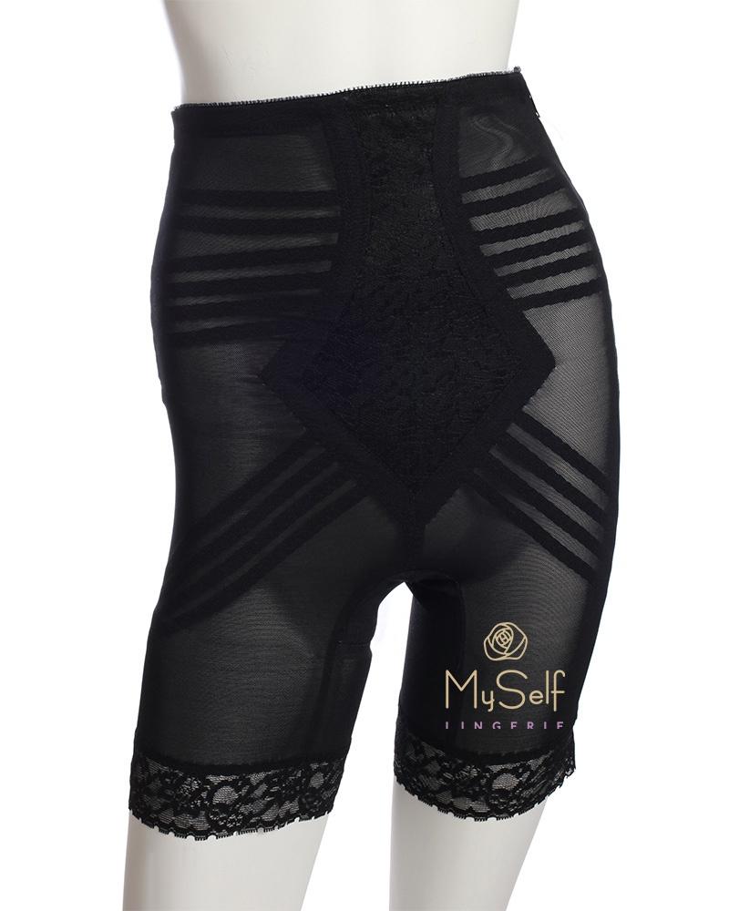 Rago 6201X Hi Waist Long Leg Zippered Firm Girdle with Legs myselflingerie.com