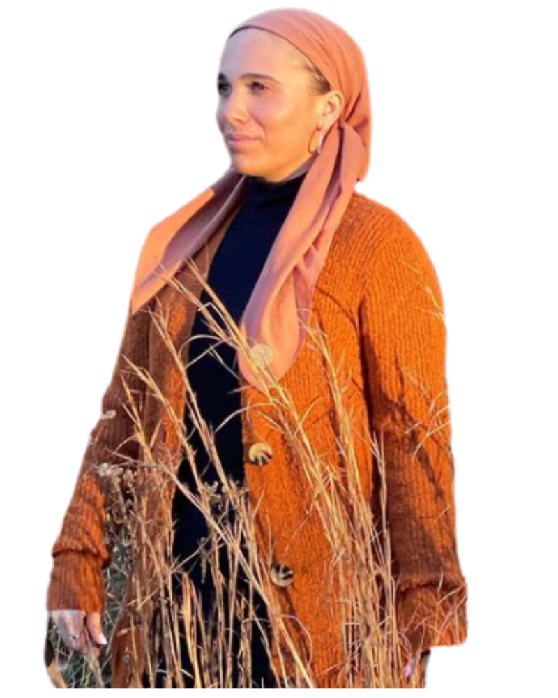 Copper Non Slip 100% Cotton Tichel with Tying Guide myselflingerie.com