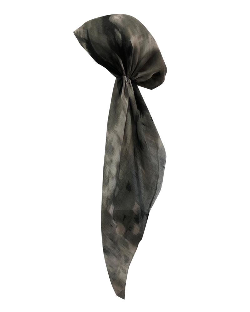 Revaz Black Mix Airbrush Tie Dye Pre-Tied Bandanna