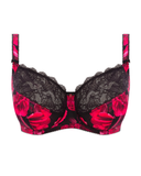 FK101501NOR Noir Lucia Red Floral Underwire Bra