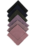OBSHBOLA Lavender Shimmer Border Open Back Bandanna with Full Grip