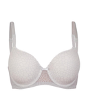 You Silver Lace Jacquard Pearl Molded Underwire Bra