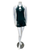 Oh! Zuza 4030 Deep Green Lace Modal Cami & Shorts Pajamas Set myselflingerie.com