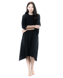 SLD-B-LL Black Swing Swim Dress One Size Longer Length