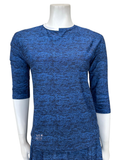 Seashells Dark Denim Colorblock Swim Top