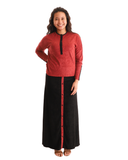 SK4035-23 Black Terry Maxi Skirt