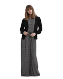 Rojo London Nova Printed Button Down Waisted Nightgown & Cardigan Set myselflingerie.com