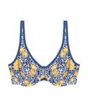 855292 Deco Floral Print Basic Beauty Seamless Underwire Bra