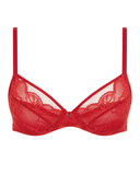Chantelle 12N1 Scarlet Midnight Flowers Underwire Bra myselflingerie.com
