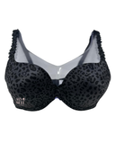 5261 Anthracite Leopard Print Molded Underwire Bra