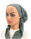 P2154-23 Spruce Green Multi Terry Pre-Tied Bandanna