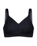 100-711 Black Evelyn Seamless Minimizer Wire Free Bra