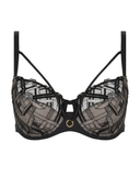 21S1 Black Graphic Support Underwire Bra