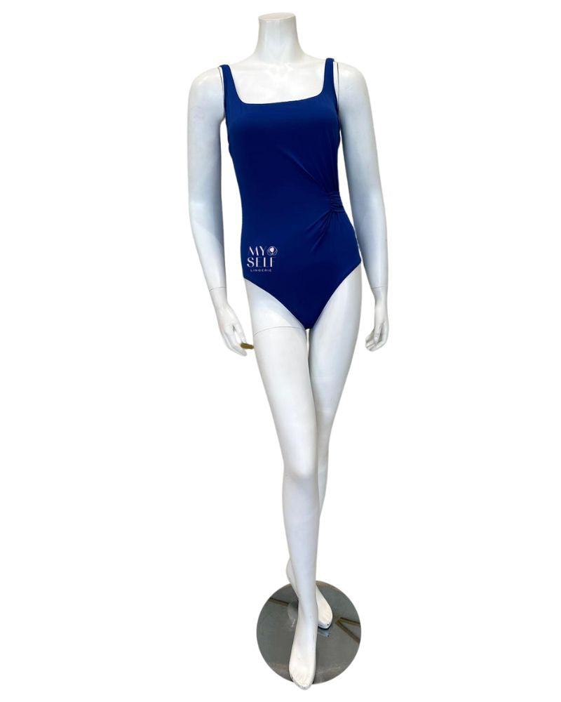 Gottex 23LI173U Denim Classic Square Neck Swimsuit myselflingerie.comm