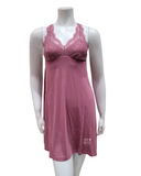 Fleur't 6402 Mesa Rose Lace Modal Chemise + Boyshort Set myselflingerie.com